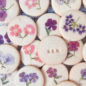 Edible Flower Biscuits