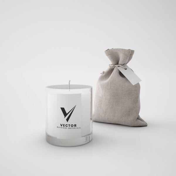 Candles with corporate logo